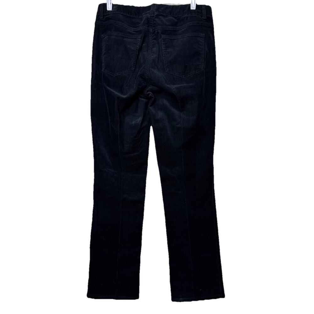 Talbots Womens Sz 8 Heritage Corduroy Jeans Pants Black Mid Rise Straight Leg - Picture 4 of 8